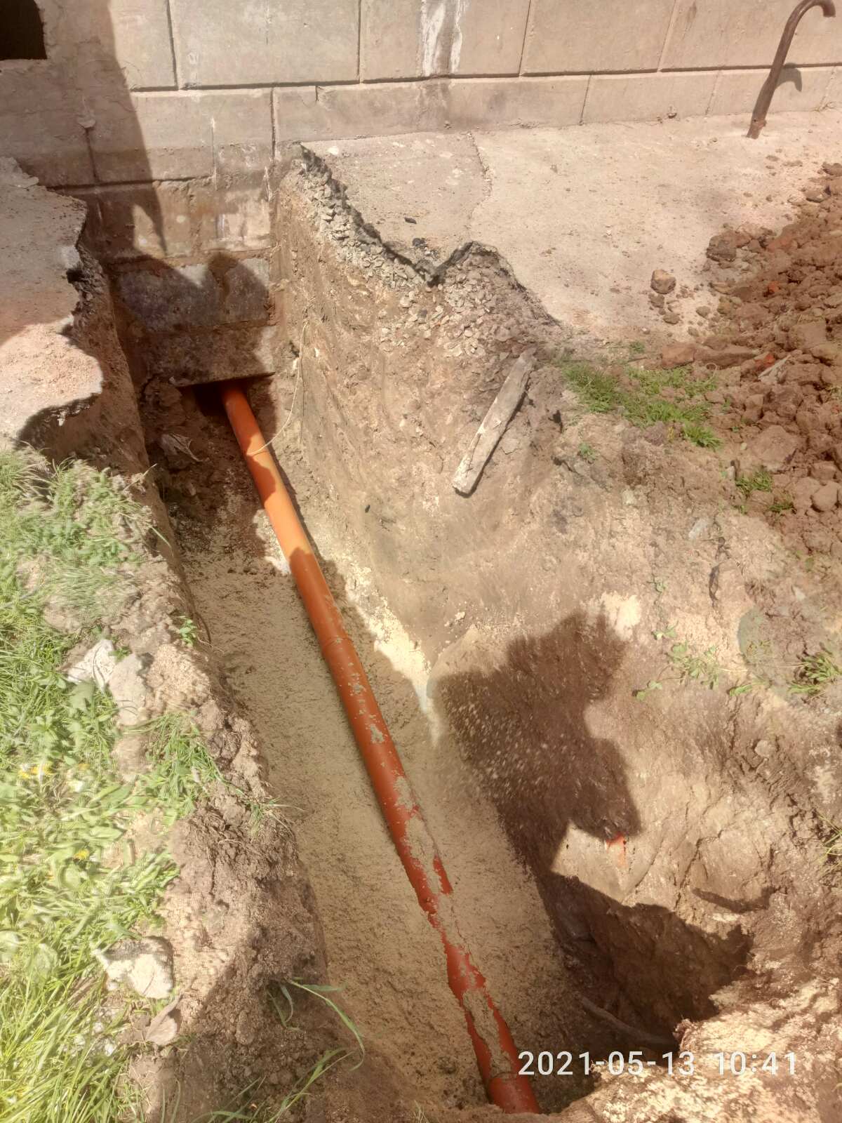 Заміна наружної каналізаційної мережі за адресою Томилівська, 50 п.2